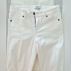Pistola NEW Aline High Rise Skinny Jean in Eggshell Size 26
